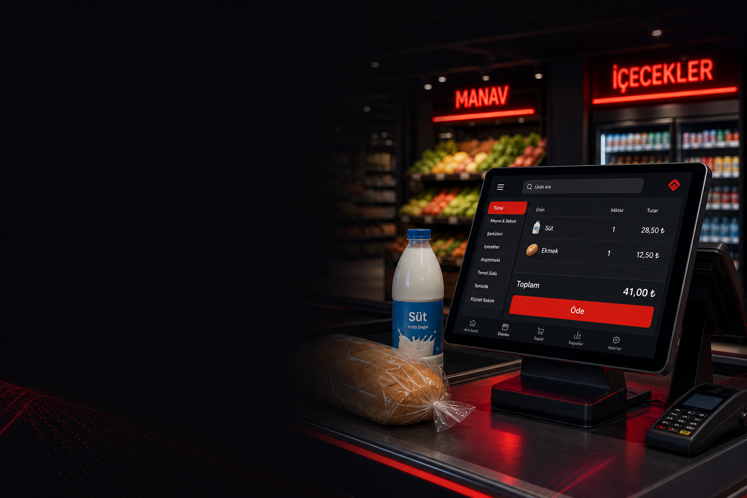 Market satışında tam otomasyon